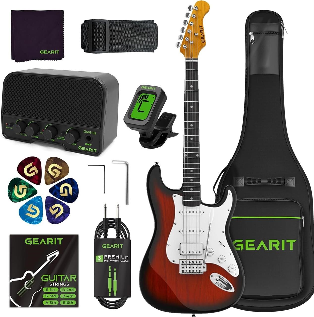 GST-100 Mission Guitar Kit  39in  Redburst