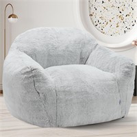 Bean Bag Sofa Chair with Armrests  Light Grey