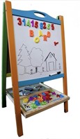 KIDS ART EASEL DOUBLE SIDED WOODEN MAGNETIC