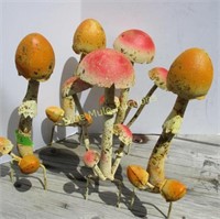 5 mushrooms-15"tall