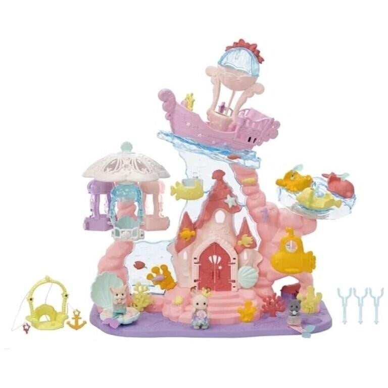 Calico Critters Baby Mermaid Castle, Dollhouse Pla