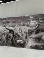 COW CANVAS WALL ART 25 x35IN