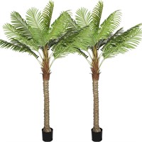 2 Set Artificial Palm Trees  8ft