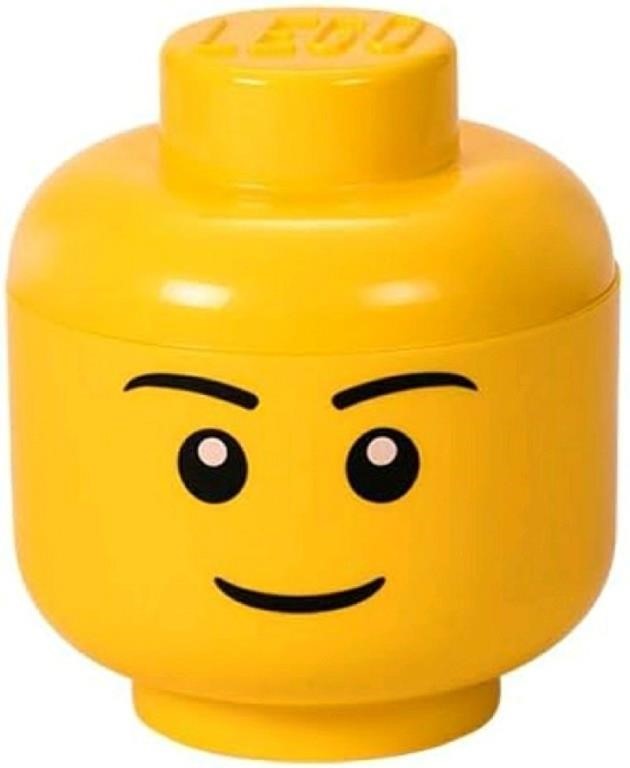 Lego, Storage Head Small Boy, 4031, 6"Dia x 7"H