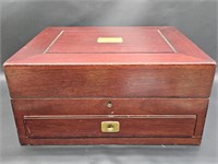 Vintage Reed & Barton Silver Chest w/ Brass,
