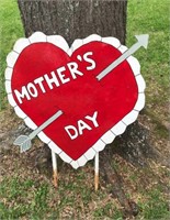 Mother's Day Wood Yard Art 30" x 30"