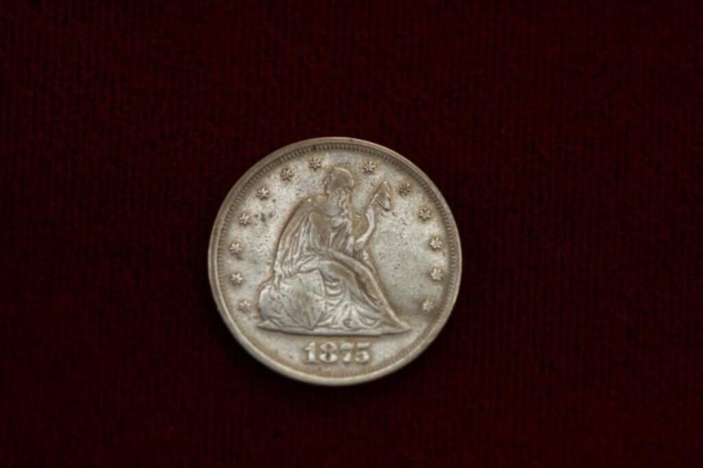 1875 Seated Liberty 20 Cent