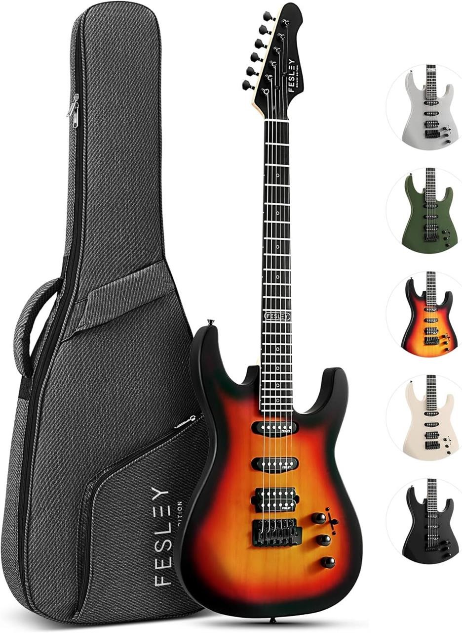 39 inch Electric Guitar  ST Style  Sunburst