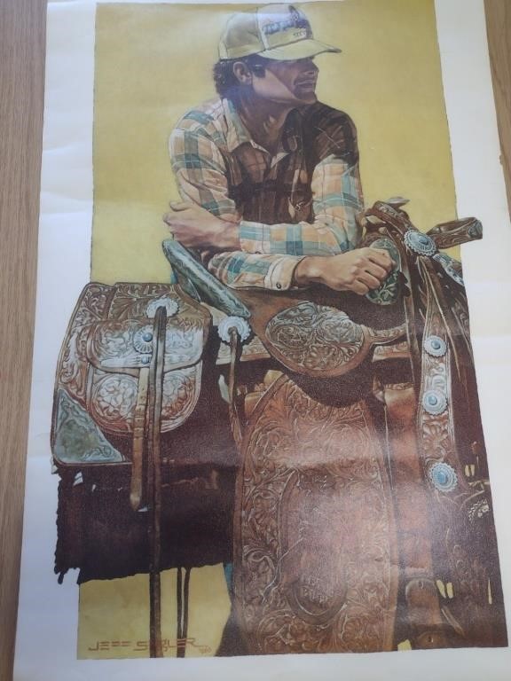 Cowboy Print Poster