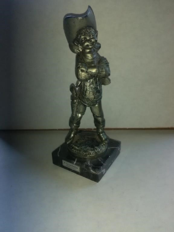 Cowgirl Statue,  Pewter