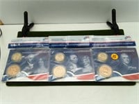 3-US MINT PRESIDENT& FIRST LADY MEDAL SETS