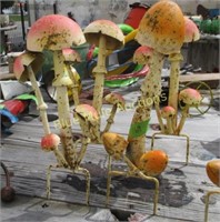 5 mushrooms-15"tall