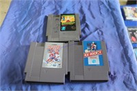 NES Baseball,Ice Hockey,&Bladesof Steel Games