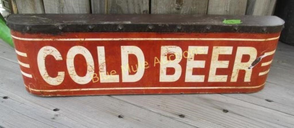 Cold Beer sign-6"tall,21"long