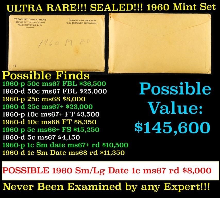 Original Sealed 1960 P & D Mint Set In Original En