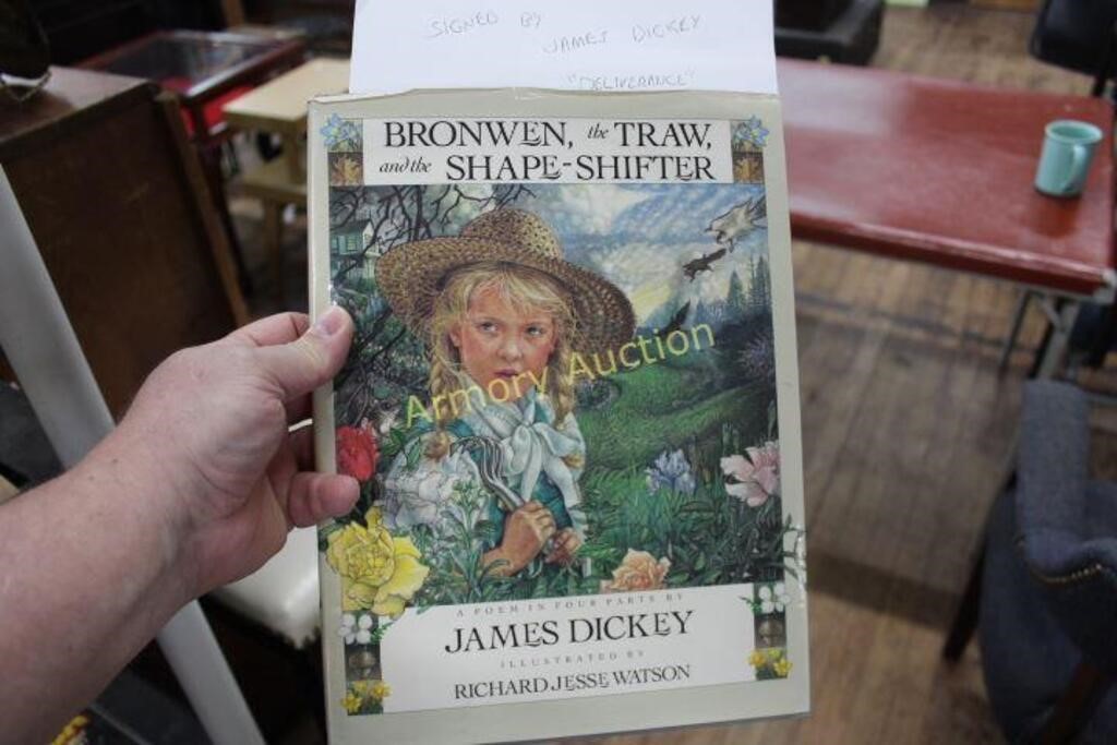 JAMES DICKEY SIGNED BRONWEN, THE TRAW, AND THE