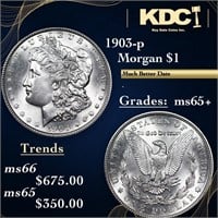 1903-p Morgan Dollar 1 Grades GEM+ Unc