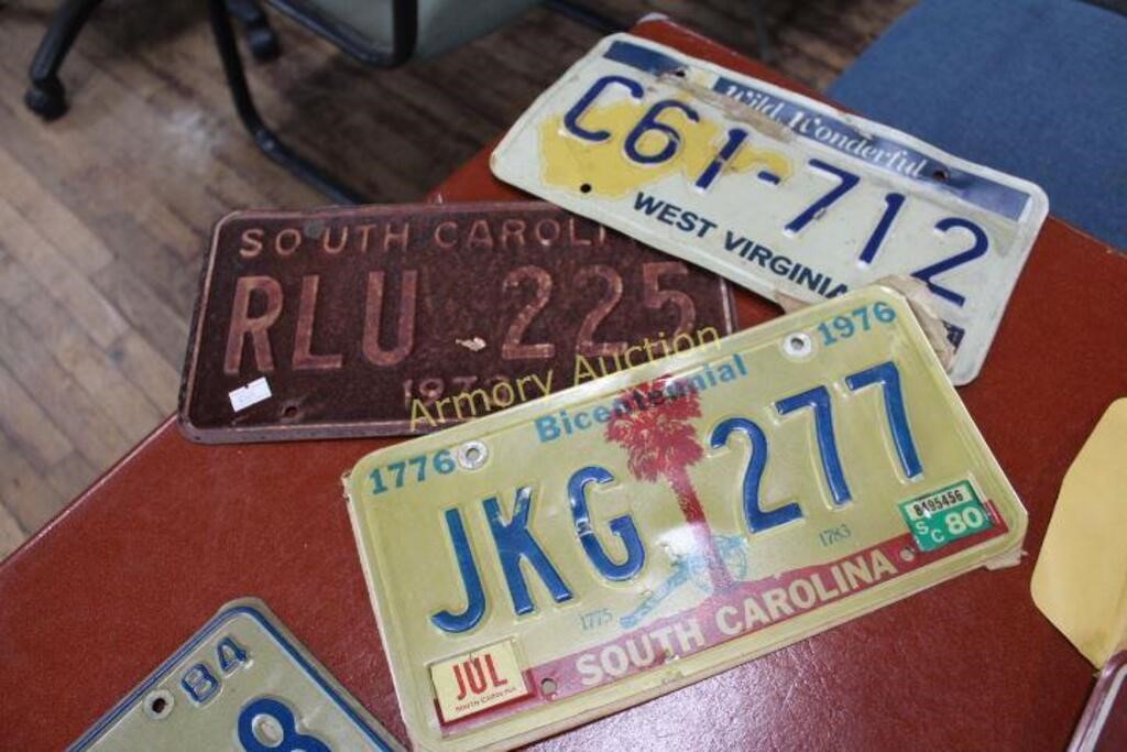 3 ASSORTED LICENSE TAGS