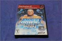 PS2 SmackDown The Pain  Case,Disc,&Manual
