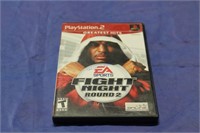 PS2  Fight Night Rnd2  Case,Disc,&Manual