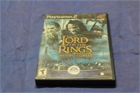 PS2 LOTR Two Towers Case,Disc,&Manual