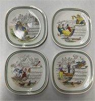 Set of 9 French Limoges Opera Plates