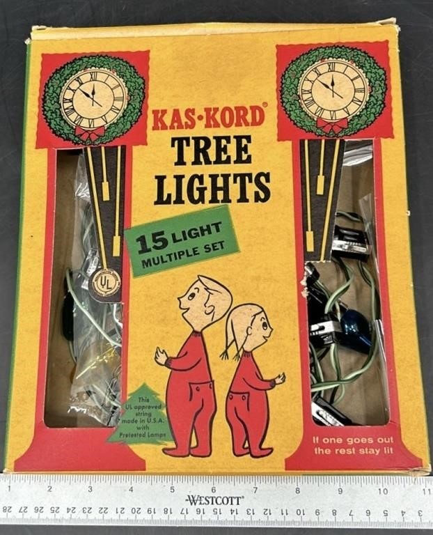 Vintage Kas Kord Tree Lights NOS