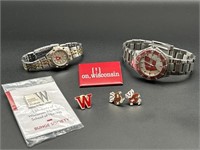 University of Wisconsin Watches, Earrings & Pins