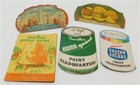 Vintage Advertising Sewing Needle Book Cases