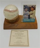 Duke Snider Autographed Baseball & Trading Card