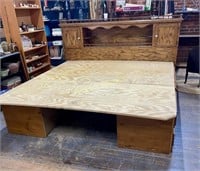 HAND MADE KING SIZE BED W/ DRAWERS - CAN BE