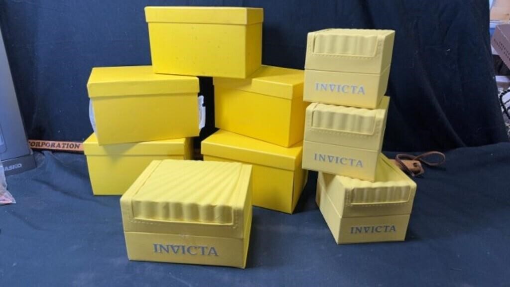 9) Invicta watch boxes