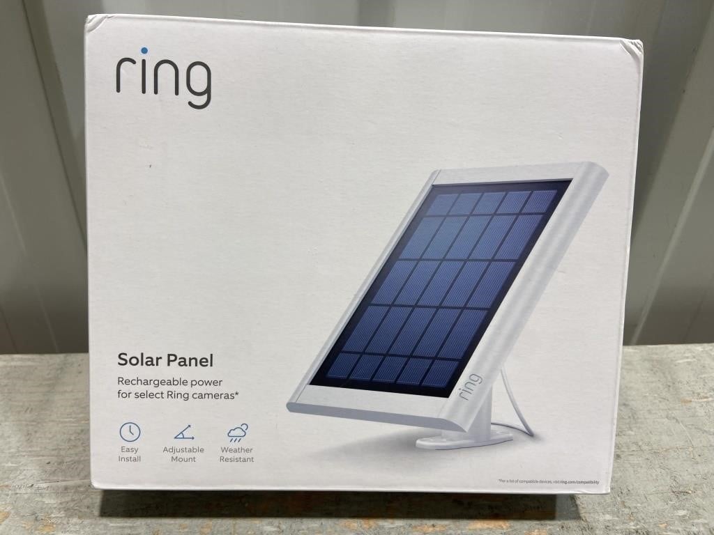 Ring Solar Panel  Rechargeable Power For Select Rg