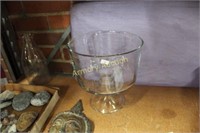 CLEAR GLASS COMPOTE