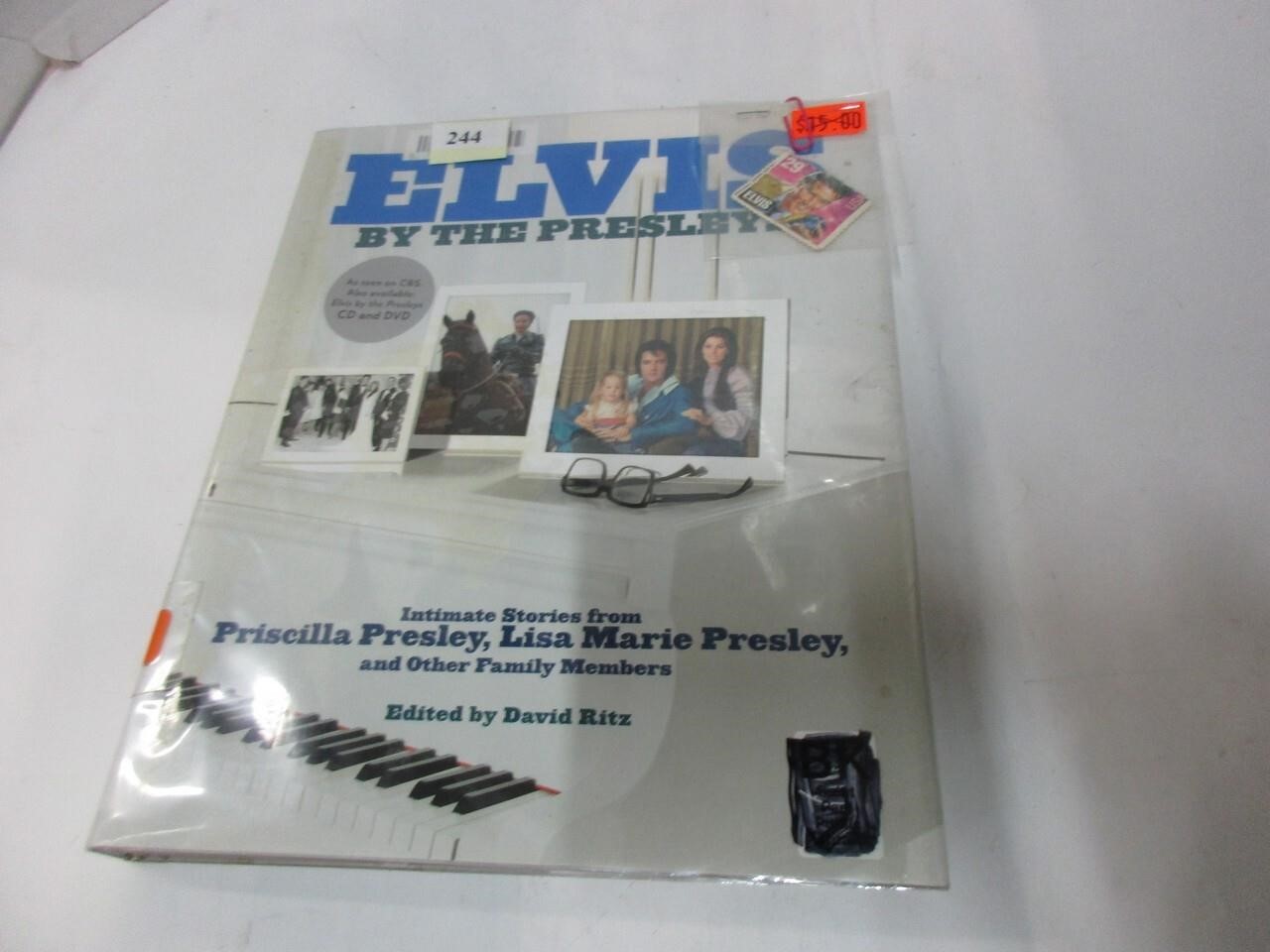 Elvis, by the Presleys, history book, Elvis stamp?