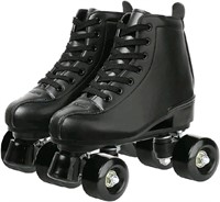 Classic Roller Skates High-Top Double-Row Leather