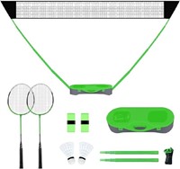 FBSPORT Portable Badminton Set with Net, Folding B