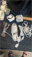 Small extension cords & electric timers