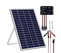 SOLPERK 30W 24V Solar Panel Kit, Solar Battery Tri