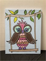 Painted Owl. 16 x 20