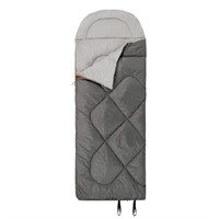 Ozark Trail 0C Sleeping Bag, 92"(L) x34" (W), Grey