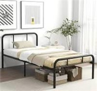 Gymax Twin Bed Frame MEtal Platform Bed