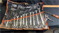 Combination wrench set, screwdriver etc