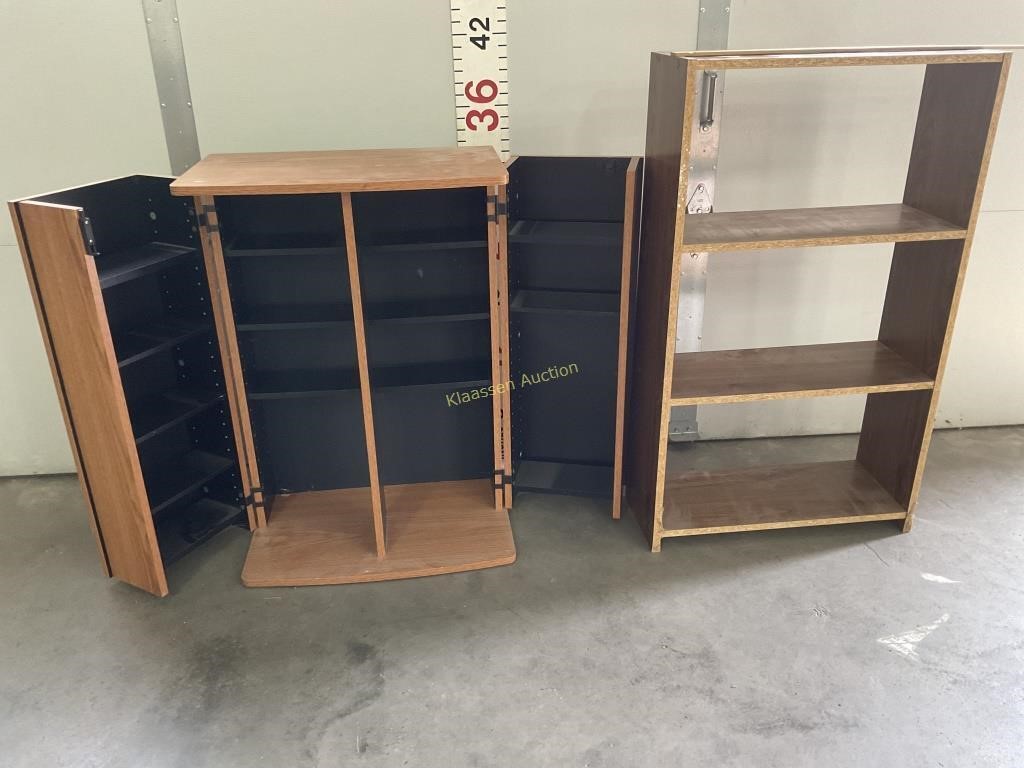 CD storage with lock,  bookshelf