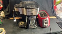 Coffee pot & toaster