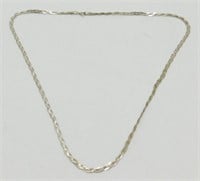 Vintage Sterling Silver Woven Herringbone Chain