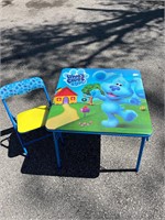 Blues Clues Children's Folding Table & Chair