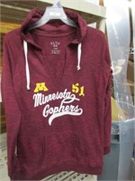 Minnesota gophers, women's hoodie size large