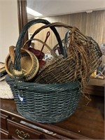 basket collection, basket tray, red utensil