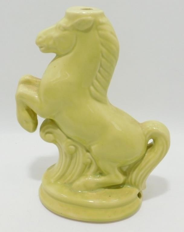* Vintage MCM Horse Ceramic Table Lamp